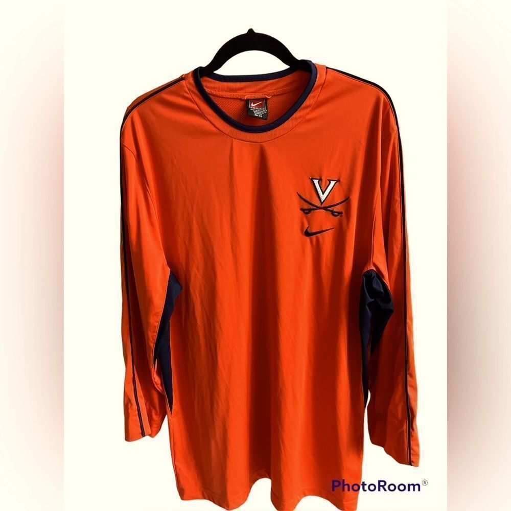 Long sleeve Nike University of Virginia Dri-fit shirt